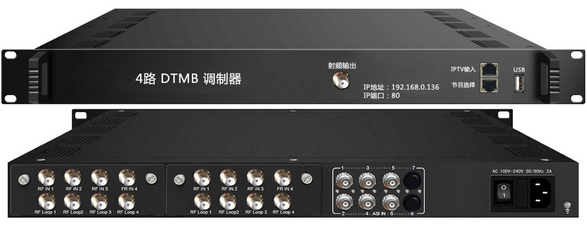 3345M 4路DTMB調制器（8Tuner+6ASI+4DTMB調制）
